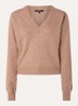 Omarah pullover met lurex en logoprint - Gebroken wit