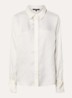 Opava blouse van satijn met print - Gebroken wit