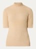 Otaru trui met col en structuur - Beige