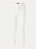 Peoria high waist slim fit pantalon met persplooi - Wit