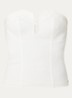 Peoria strapless top met logo - Wit