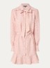 Pragues mini jurk met panterprint - Oudroze
