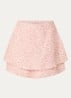 Pragues mini rok met panterprint - Oudroze