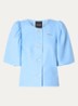 Quito blouse met logo - Blauw
