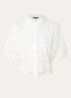 Rabano blouse met broderie - Wit