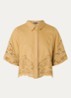 Rabano blouse met broderie - Camel