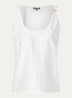 Relizane top met metallic finish - Wit