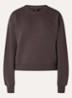 Swirl sweater met logoborduring - Bruin