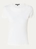 T-shirt met logo en strass - Wit