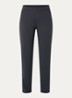 High waist slim fit broek met ritszakken - Donkergrijs