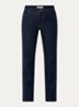 High waist slim fit jeans met gekleurde wassing - Donkerblauw