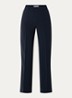 High waist straight fit pantalon met steekzakken - Donkerblauw