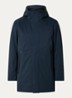 Blake gewatteerde parka met capuchon en ritszakken - Donkerblauw