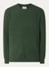 Danny grofgebreide pullover met ronde hals - Groen