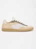 Ray Joss sneaker van suéde met details van mesh en leer - Creme