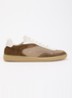 Ray Joss sneaker van suéde met details van mesh en leer - Bruin