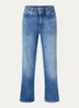 Bailey mid waist slim fit jeans met steekzakken - Indigo