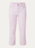 Chloe mid waist skinny fit capri broek met gekleurde wassing - Antraciet