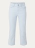 Chloe mid waist skinny fit capri broek met gekleurde wassing - Blauw