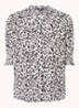 Gato blouse met print en pofmouw - Zwart