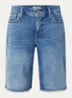 Lilly mid waist straight fit korte broek van denim - Indigo