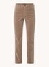 Marilyn high waist straight fit chino van corduroy - Taupe