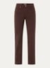 Marilyn high waist straight leg jeans met steekzakken - Chocoladebruin