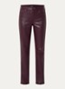 Marilyn mid waist straight leg jeans met gekleurde wassing - Aubergine