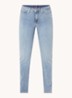 Sheri mid waist slim fit jeans met stretch - Lichtblauw