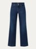 Teresa high waist wide leg jeans met steekzakken - Indigo