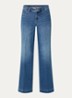 Teresa high waist wide leg jeans met steekzakken - Blauw