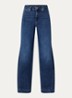 Teresa low waist wide fit jeans met steekzakken - Indigo