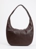 Coco Grand schoudertas van leer - Chocoladebruin