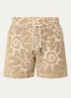 Loefy straight fit korte broek van badstof - Zand
