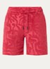 Loefy straight fit korte broek van badstof - Rood