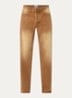 Boxcar straight leg jeans met medium wassing - Camel