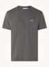 Lowercase Pigment T-shirt met logoborduring - Antraciet