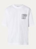 Motion T-shirt met logo- en backprint - Wit