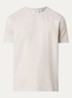 T-shirt met logo- en backprint - Beige