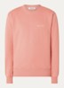 Brushstroke sweater met logo- en backprint - Koraalroze