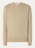 Brushstroke sweater met logo- en backprint - Beige