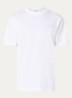 Brushstroke T-shirt met logo- en backprint - Wit