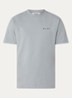 Brushstroke T-shirt met logo- en backprint - Grijs