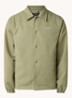 Coach jack met logo- en backprint  - Mosgroen