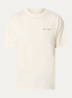 Crafted Face T-shirt met logo en backprint - Gebroken wit