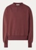 Sweater met logoborduring - Steenrood