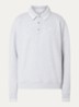 Sweater met polokraag en logoborduring - Grijsmele