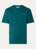 T-shirt met front- en backprint - Zeegroen