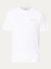 T-shirt met logo- en backprint - Wit