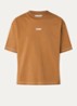 T-shirt met logoborduring - Camel